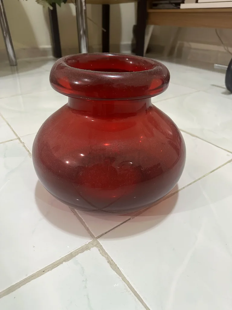 الزهرية الحمراء الزخرفية الأنيقة - مثالية لديكور المنزل63215374377602111