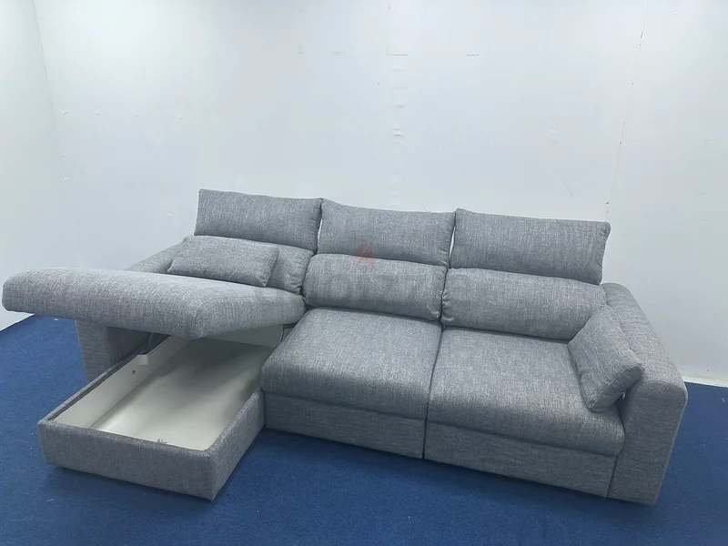 حالة مثل الجديدة، أريكة سرير على شكل حرف L من إيكيا، لون رمادي، طراز إسكيلستونا63185234104706112
