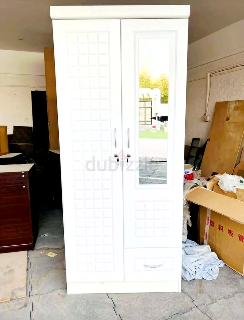 Brand NEW Two Door Wardrobe with Shelves and Drawer63191109009539111