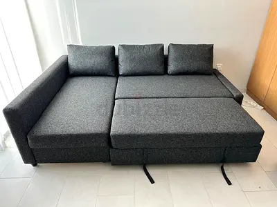 ikea friheten l shape sofa com bed with storage