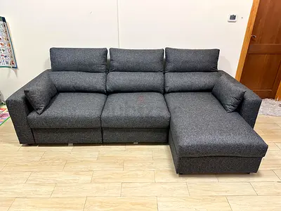 Ikea eskilstuna lshape sofa bed with storage