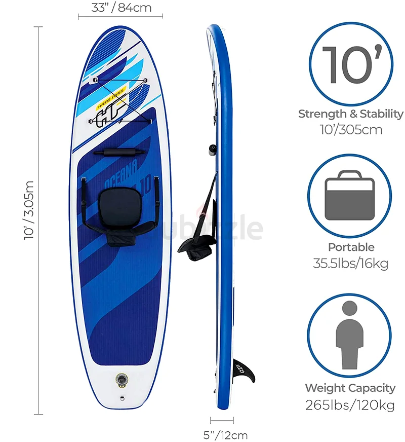 Bestway Hydro-Force Inflatable SUP Oceana Convertible Set3.05m x 84cm x 12cm63241655567491113