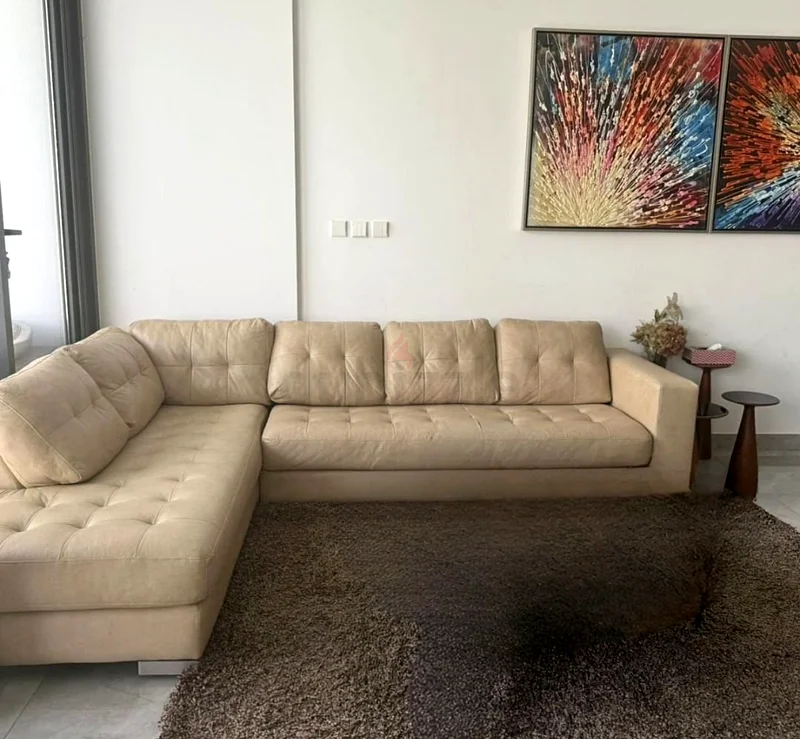 Natuzzai premium quality real leather Lshape sofa and single chairs63180362285697111