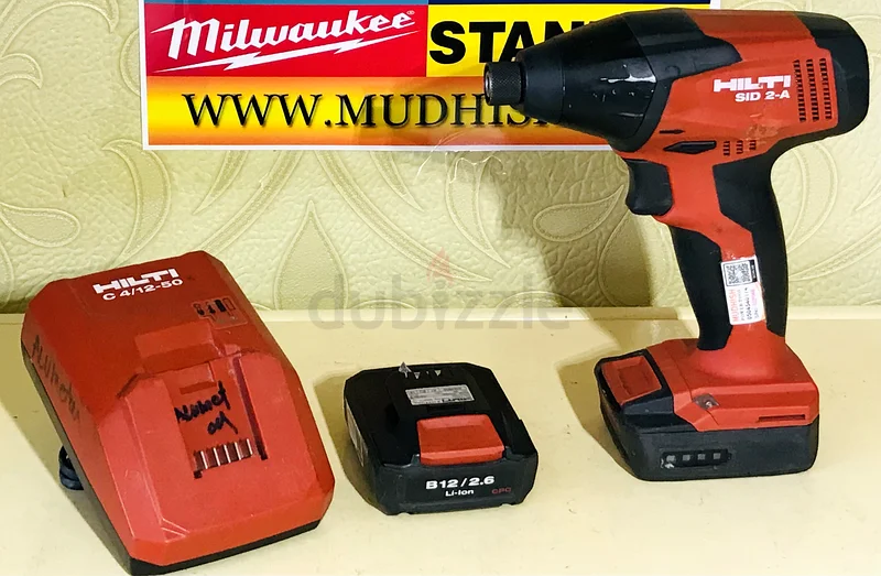 مفتاح صواميل تأثيري لاسلكي HILTI SID 2 A12 عادي63222346518531111