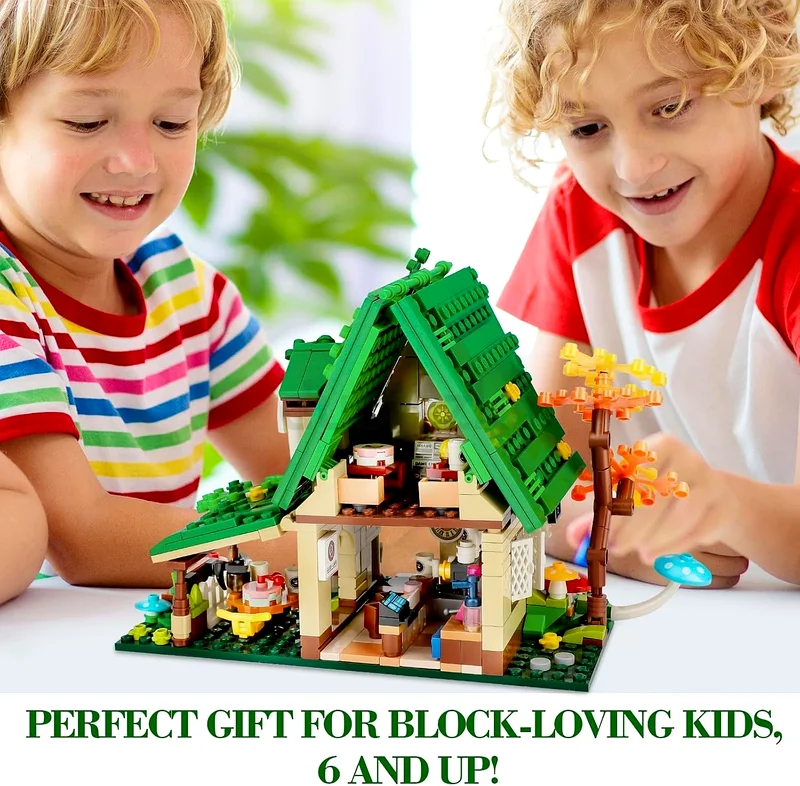 2289 - OMIRE Dream House City Green House Building Toy Sets,Blocks Toys Building Kit Fairy Tale Cafe63198625029635112