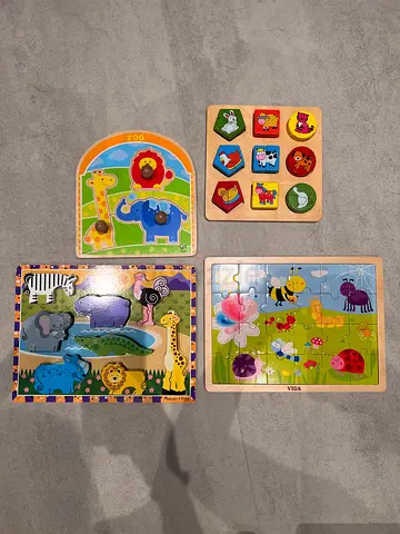 Fun Learning Puzzles for Kids - Set of 4!
