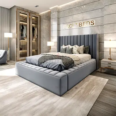 Brand New Costomise fabric bed available in 200*200 super king