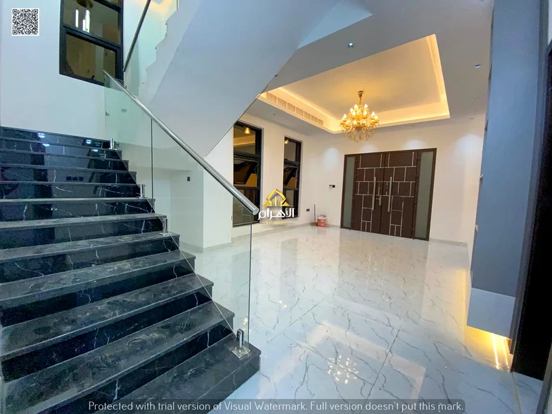 Modern villa, including air conditioning, electricity and water, directly next to the mosque, very luxurious finishes in Ajman63902536630915112