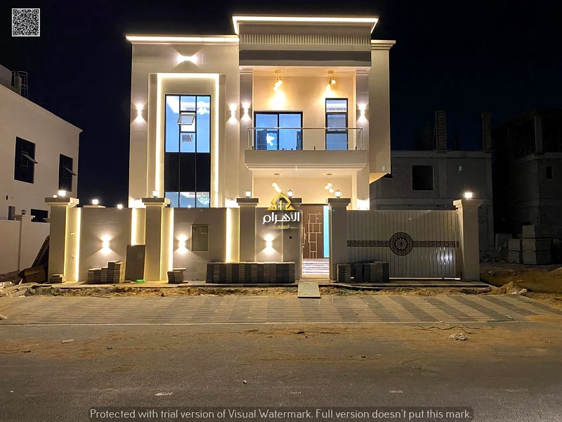 Modern villa, including air conditioning, electricity and water, directly next to the mosque, very luxurious finishes in Ajman63902536630915110