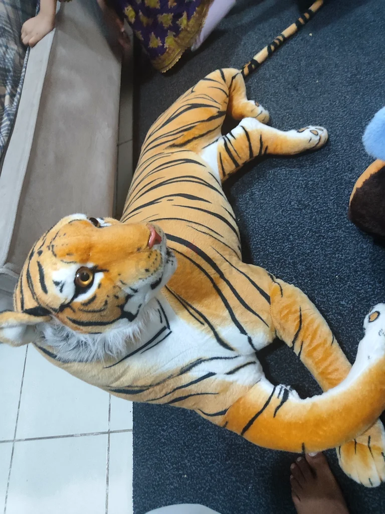 Cuddly Plush Big Tiger Toy for Your Little Explorer!63202189578755112