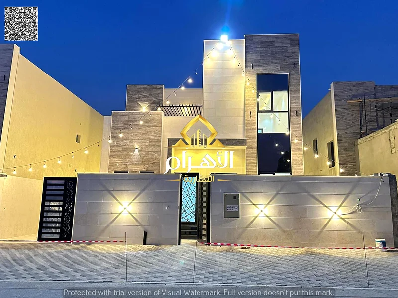 For sale, a 4-bedroom villa, one of the most luxurious villas in Ajman, without a down payment, including registration fees, electricity and water63901474045570110