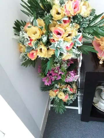 Basket with flowers