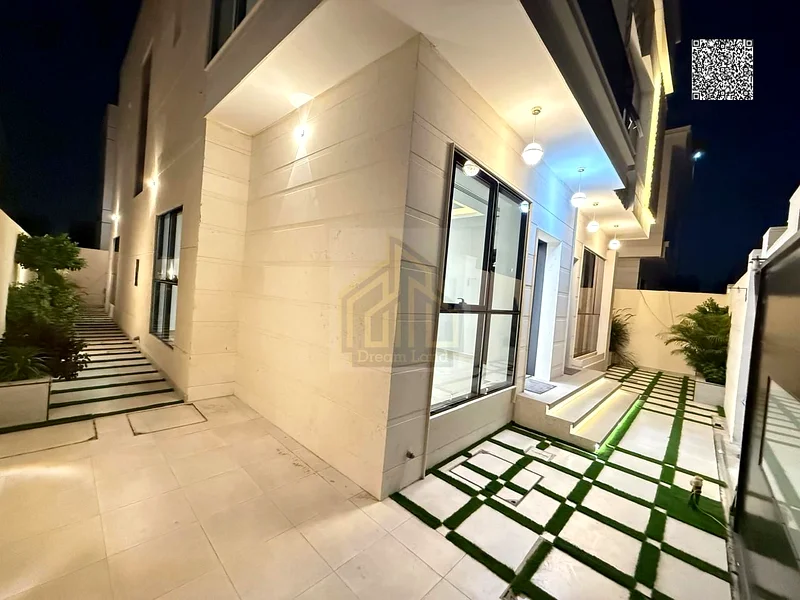 Attractive price and no down payment—a villa near the mosque, one of the most luxurious villas in Ajman, featuring a super deluxe palace design.63251328717313111