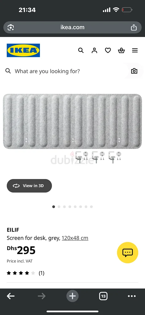 Ikea privacy Screen for study / computer table63221860315649114
