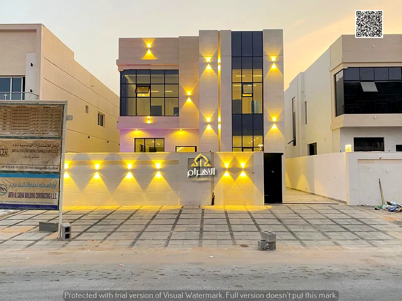 Villa with private pool, including registration fees, without down payment, for everyone to own, close to services and exit to Dubai and Sheikh Mohamm63901474130945110