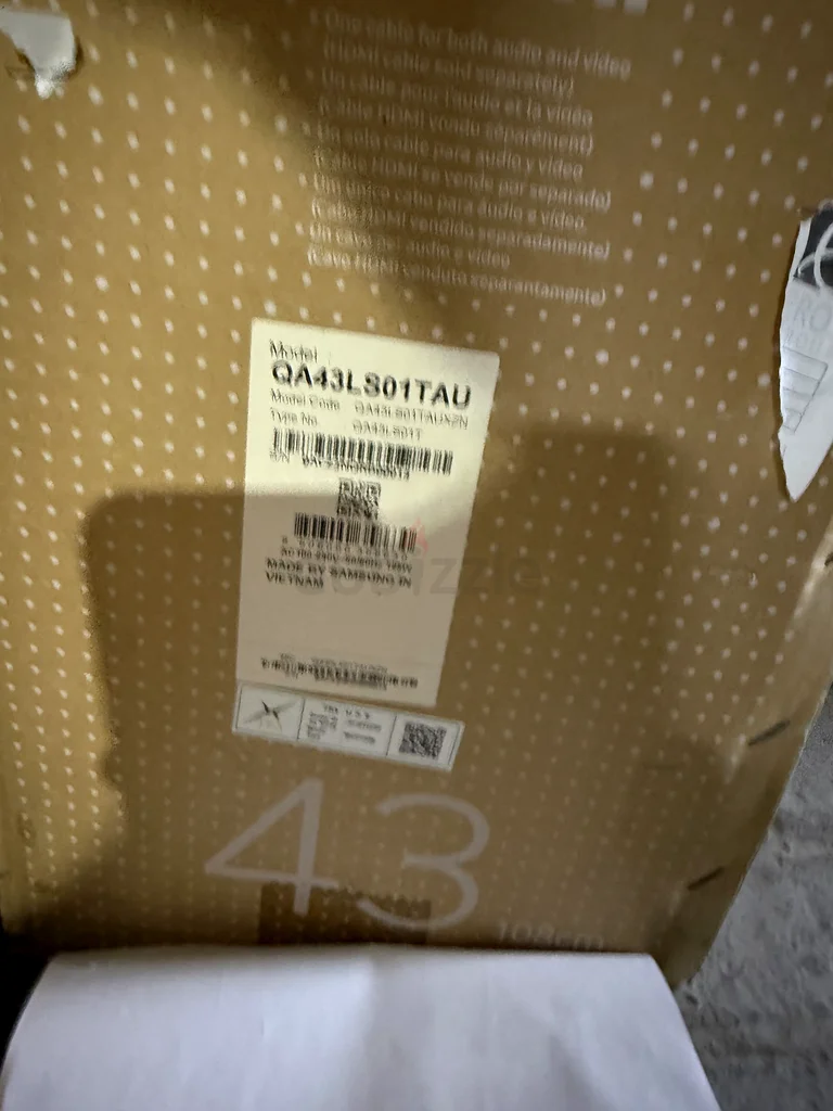 تلفزيون سامسونج ذا سيريف LS01TA 43 بوصة، تلفاز ذكي 4K HDR QLED63164785073921111