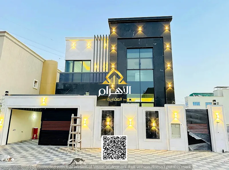 For sale, a 5-bedroom villa, one of the most luxurious villas in Ajman, without a down payment, very excellent finishing, free ownership for life for63900608535426110