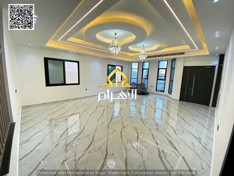 For sale directly from the owner, a super deluxe villa, at a price including electricity, water, air conditioners, and personal finishing, with 100% b63871901359873114