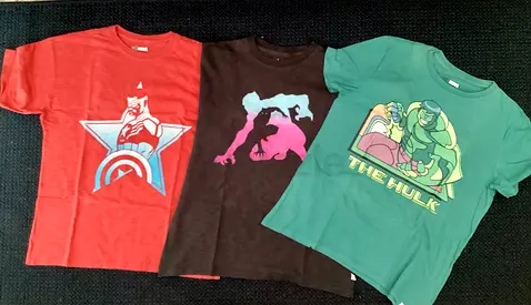 Gap kids Marvel superheroes T-shirts