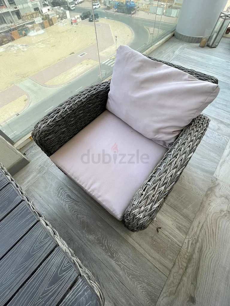 Wicker garden set (5-seater), table + seating63222341621506112