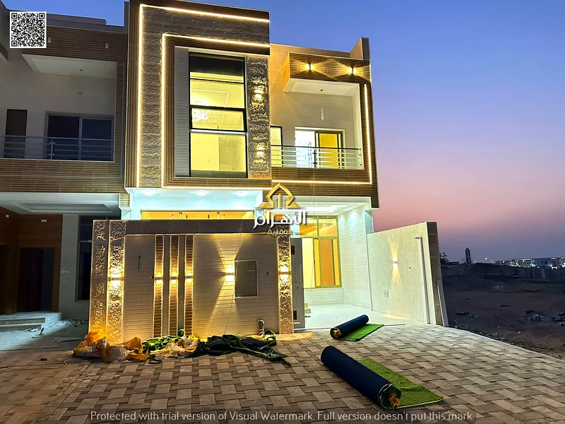 Golden opportunity to own a villa in Al Helio 2 - Ajman | 2 floors + roof | 5 rooms | Price: AED 1,300,000 including registration and ownership fees63901904401281110