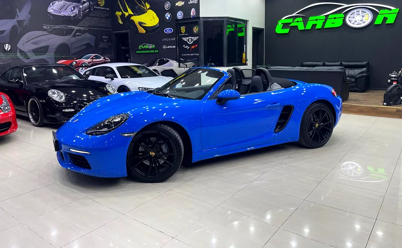 2022 PORSCHE 718 BOXTER IN MIAMI BLUE IN IMMACULATE CONDITION63225702144131112
