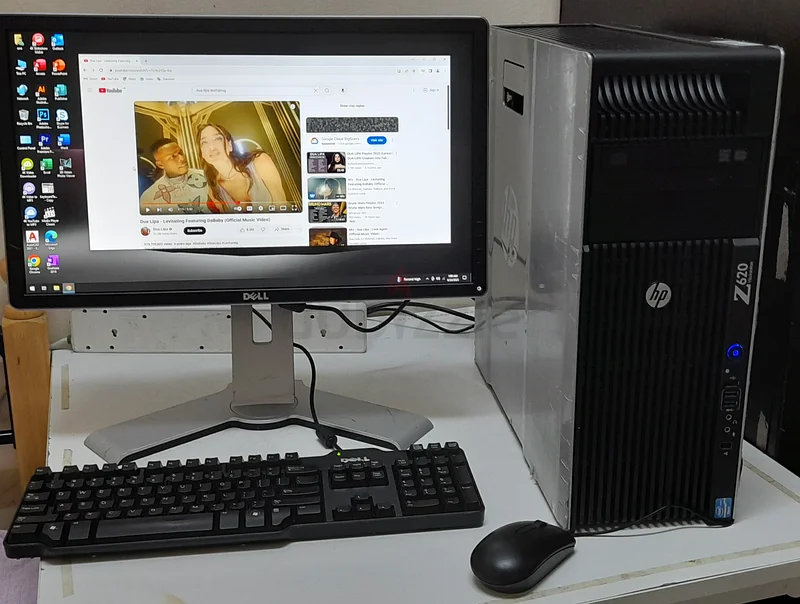Hp xeon pc full set/ 22inch/ 32gb ram/ 500gb ssd/ 1tb hdd/ 1gb gpu/ keyb mouse Wifi/ free delivery63150036015745111