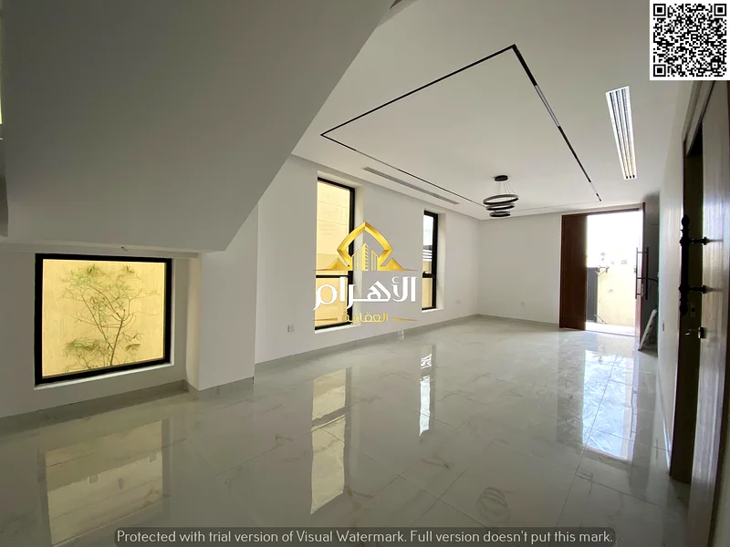 • 🏠For sale, a super deluxe finished villa with a large courtyard - close to Sheikh Mohammed bin Zayed Road, with the possibility of bank financing63871395159555114