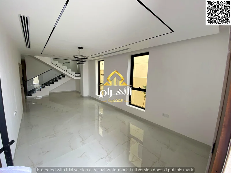 • 🏠For sale, a super deluxe finished villa with a large courtyard - close to Sheikh Mohammed bin Zayed Road, with the possibility of bank financing63871395159555112