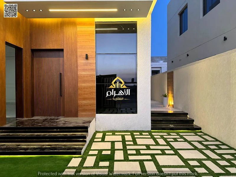 A villa with a price including registration and ownership fees on the main street, ready for occupancy in the most upscale areas of Ajman, freehold fo63914106129795114