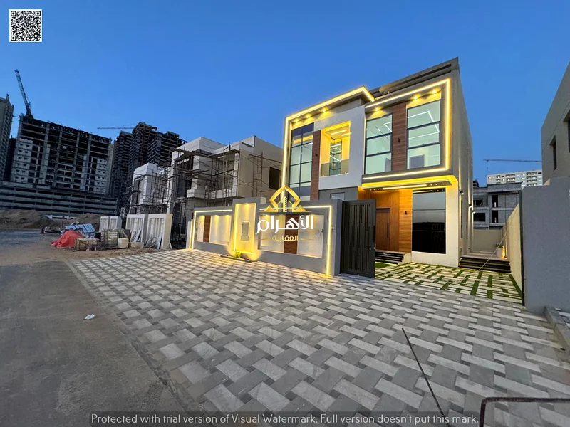 A villa with a price including registration and ownership fees on the main street, ready for occupancy in the most upscale areas of Ajman, freehold fo63914106129795113