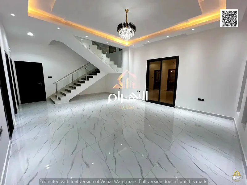 Hurry up and book your villa, ready with the key, including registration fees, freehold, in the most prestigious location in Al Helio, Ajman63902964241026110