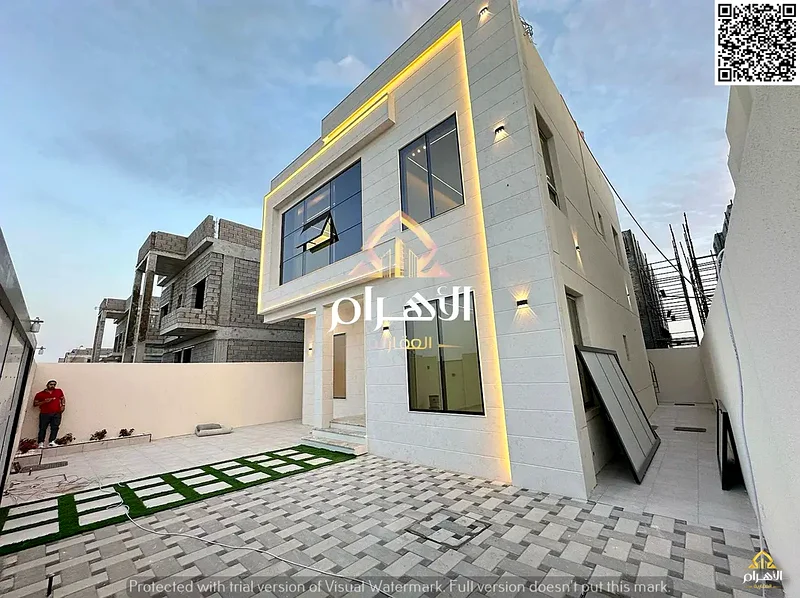 A villa at a price including registration and ownership fees on the main street, ready for occupancy in the most upscale areas of Ajman, freehold for63902430104579111