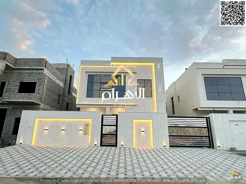 A villa at a price including registration and ownership fees on the main street, ready for occupancy in the most upscale areas of Ajman, freehold for63902430104579112