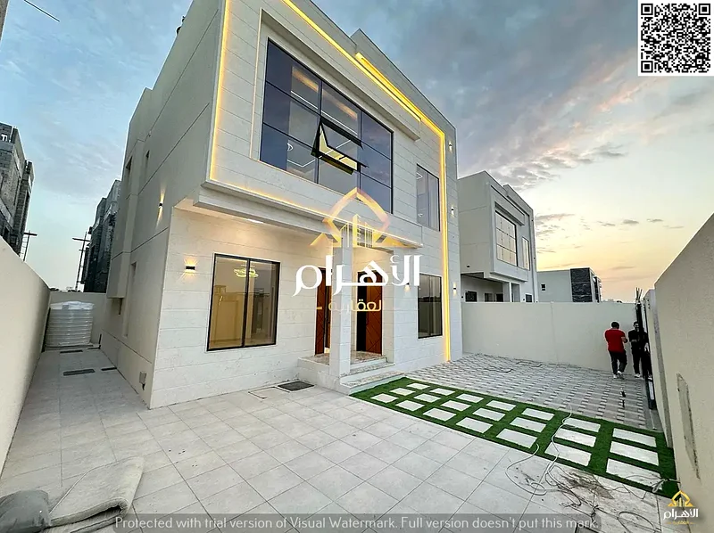 A villa at a price including registration and ownership fees on the main street, ready for occupancy in the most upscale areas of Ajman, freehold for63902430104579110