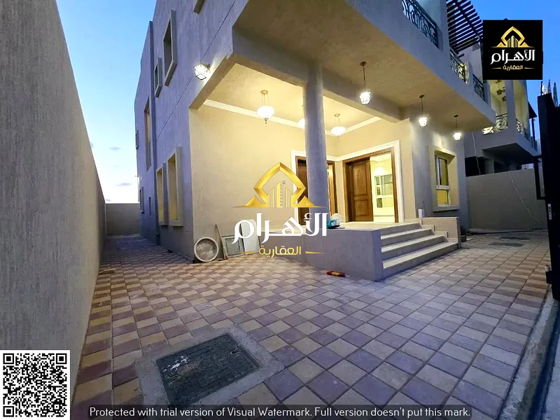 Villa for sale, personal finishing, one of the most luxurious villas in Ajman, directly opposite the park, freehold and without service fees63901264403585112