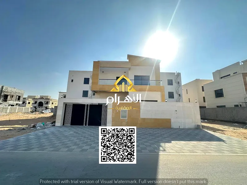 At a bargain price and without down payment, a villa near the mosque, one of the most luxurious villas in Ajman, with a palace design, super deluxe fi63900608544387110