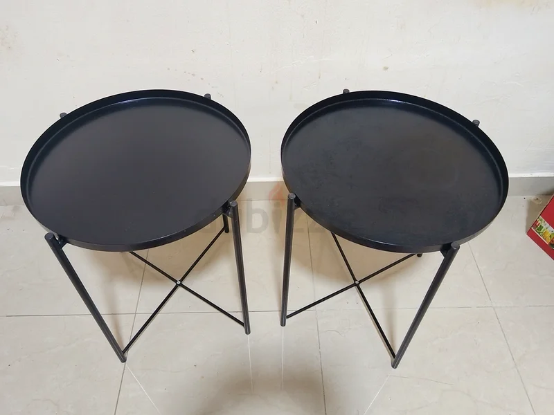 Chic  Modern Black Tray Tables - Perfect for Any Space!63216836046849111