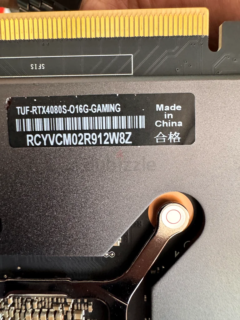 ASUS TUF RTX 4080 Super 16GB, No box63168045169537111