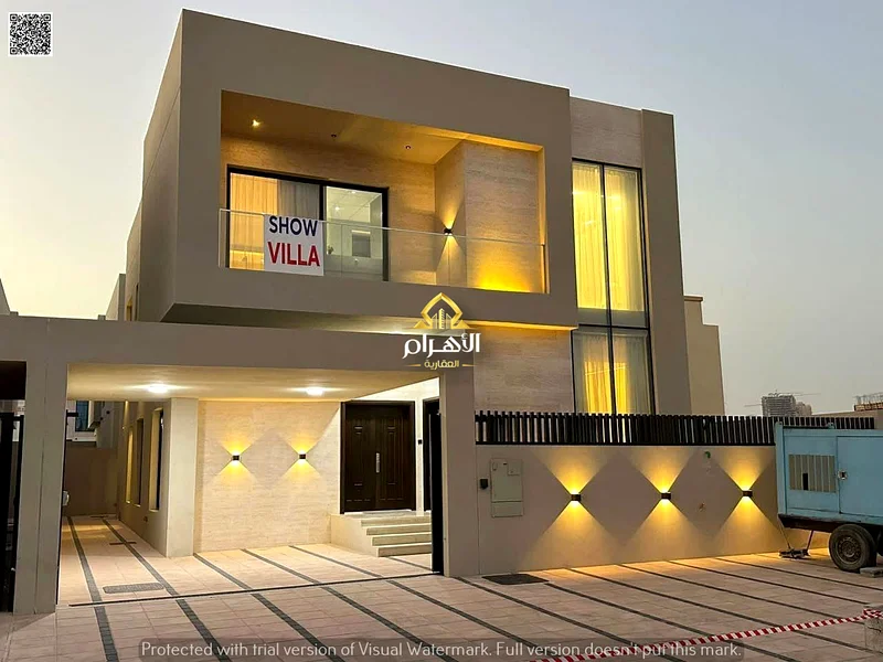 Own an elegant villa in Al Helio - Ajman with no down payment | 4 master bedrooms + office | Modern finishes | Prime location63902964214275110