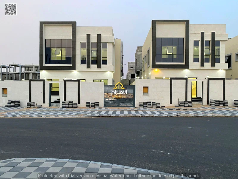 Villa for sale in Ajman, Al Helio area, 5 rooms, majlis, hall, large setback, freehold for all nationalities, cash or bank financing63902536613507111