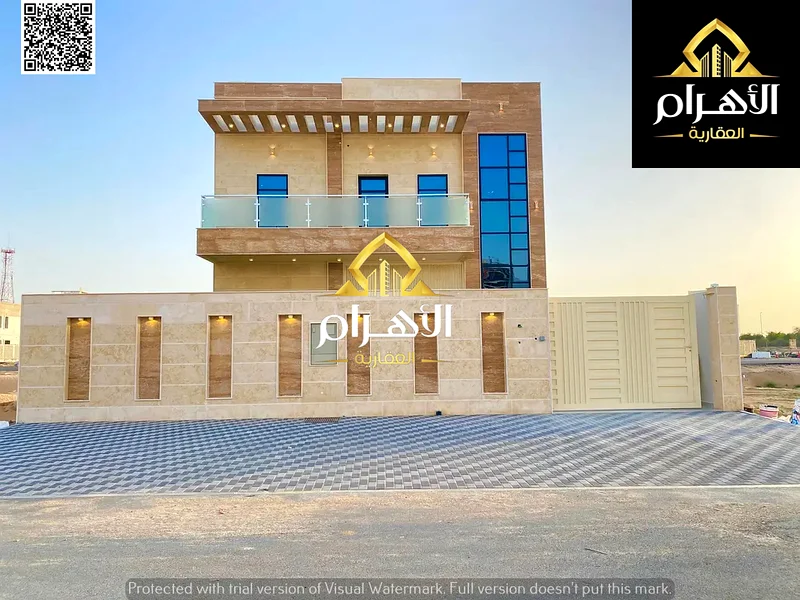 ● For sale, a villa, including registration and ownership fees, close to Sheikh Mohammed bin Zayed Road - freehold for all nationalities for life - wi63901153865218111