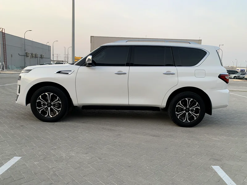 For sale type: Nissan Patrol Titanium V8  
Gulf: Almasood Gulf  
Model: 2022  
Car mileage: 97,00063156993359873112