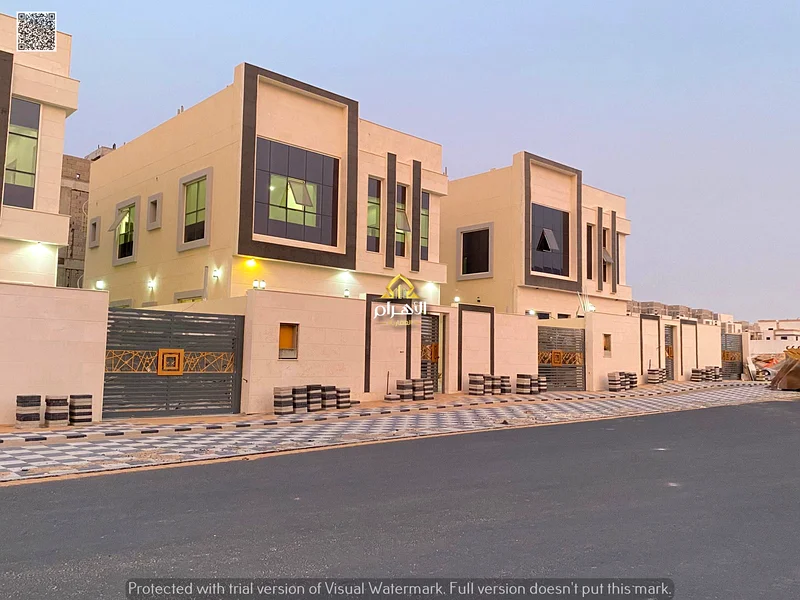 Hurry up and book your villa, ready with the key, including registration fees, freehold, in the most prestigious location in Al Helio, Ajman63902430142465113
