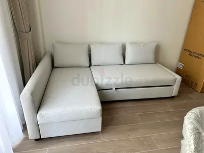 Ikea sofa com bed with storage