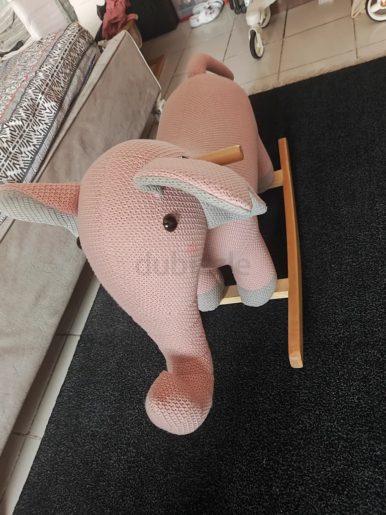 Adorable Handmade Elephant Rocking Toy for Toddlers!63204251081473113