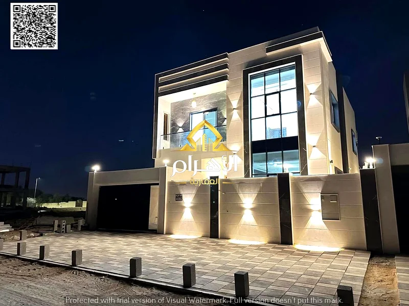 Own a villa without down payment, including registration and ownership fees. A new villa, bank financing, distinctive design, Al Helio area, Ajman, 463900508257155110
