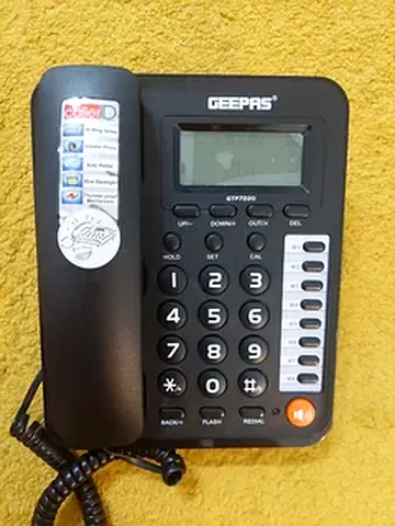 Telephone with Caller Geepas Executive Id Black One time Used Flawless, Almost Brand New
