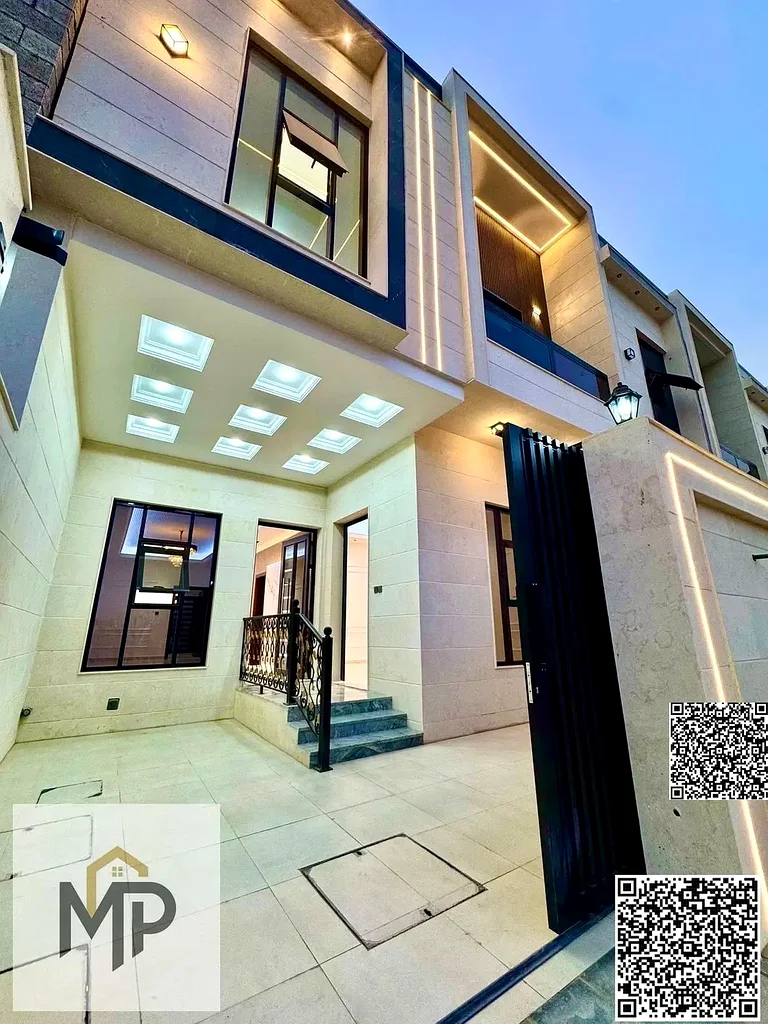 لتملك حر في عجمان، تصميم حديث، فيلا تاون هاوس فاخرة من طابقين مع سطح للبيع، أول مقيم في الحيلو 2، بما في ذلك التسجيل63899766540802113
