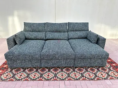Eskilstuna ikea sofa bed dark grey
